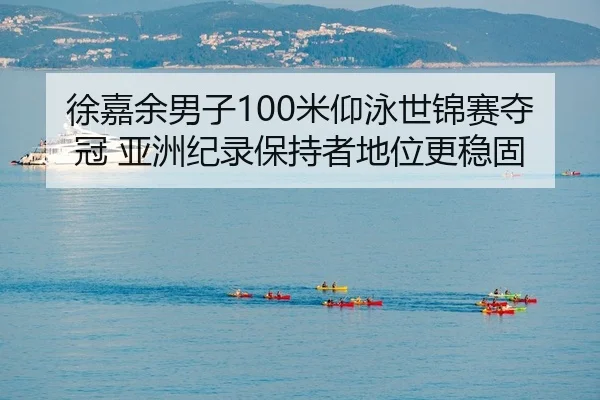 徐嘉余男子100米仰泳世锦赛夺冠 亚洲纪录保持者地位更稳固